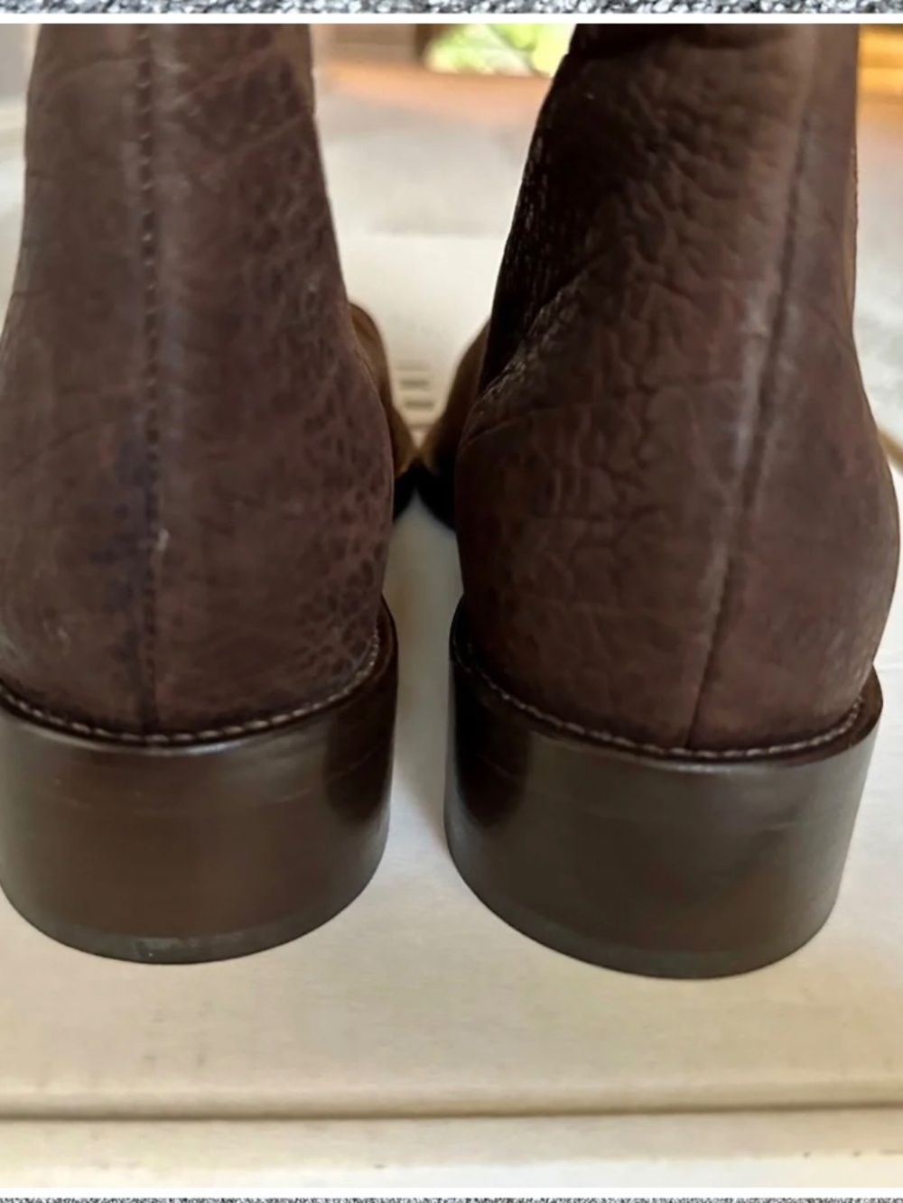 Marni Archival Y2K Chocolate Brown Suede Leather Fold Over Tall Boots 38 - Picture 9 of 10